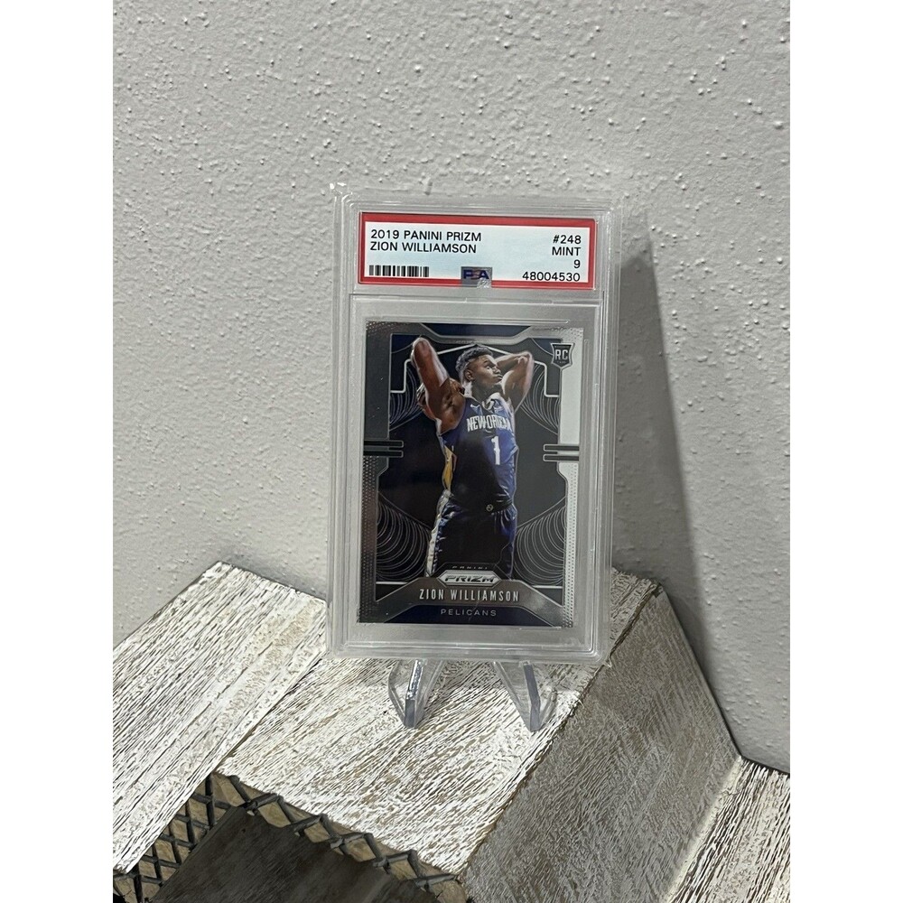 2019 Panini Prizm Zion Williamson #248 Base Rookie RC PSA 9 MINT Pelicans